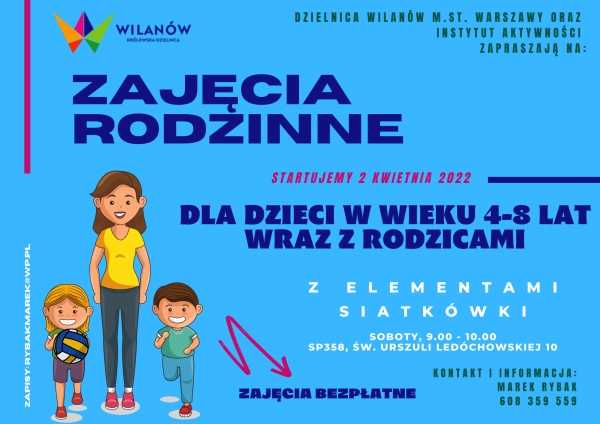  Zajęcia rodzinne z elementami siatkówki