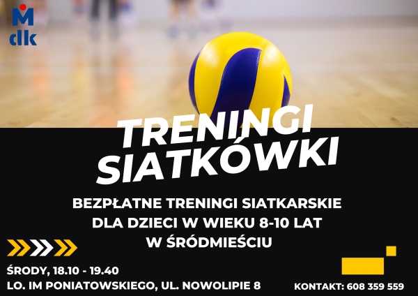  Bezpłatne treningi piłki siatkowej – grupa początkująca, chłopcy w wieku 8-10 lat