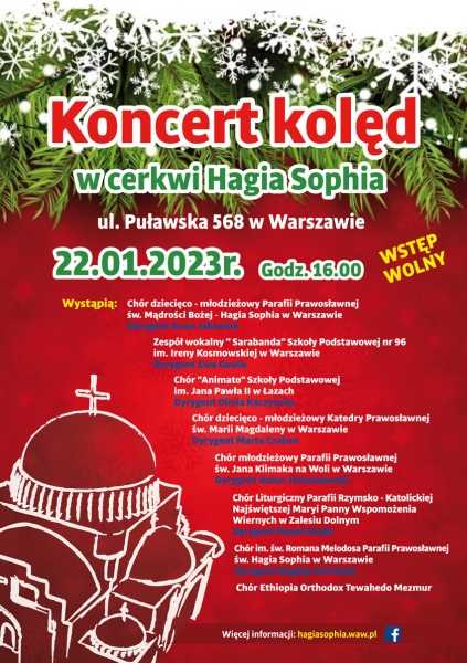  Koncert kolęd w cerkwi Hagia Sophia