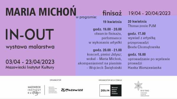  IN-OUT performance i koncert Marii Michoń | 80. rocznica powstania w getcie warszawskim