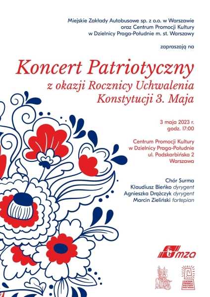  KONCERT Z OKAZJI 232 ROCZNICY UCHWALENIA KOSTYTUCJI 3 MAJA / CHÓR SURMA