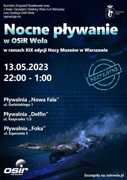  Nocne pływanie na Woli