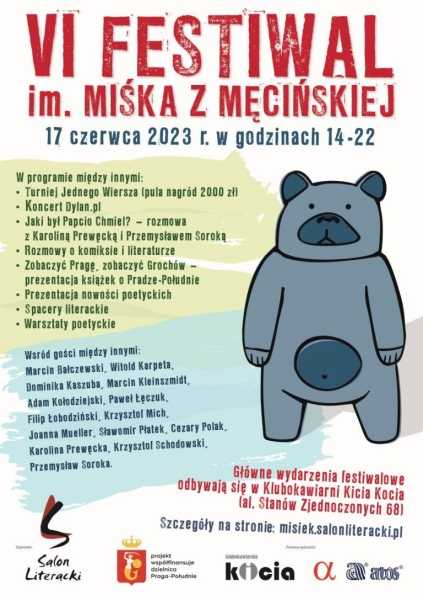  VI edycj Festiwalu Literackiego im. Miśka z Męcińskiej