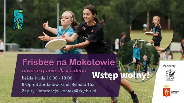  Frisbee na Mokotowie – otwarte granie dla każdego