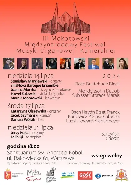  III Mokotowski Międzynarodowy Festiwal Muzyki Organowej i Kameralnej