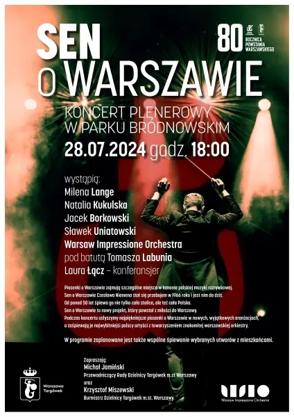  „Sen o Warszawie” koncert plenerowy w Parku Bródnowskim