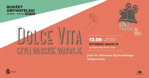  Letnie Kino Plenerowe na Woli | „Rzymskie wakacje”