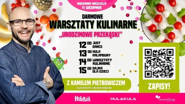  RODZINNA NIEDZIELA | BEZPŁATNE WARSZTATY KULINARNE Z KAMILEM PIETROWICZEM