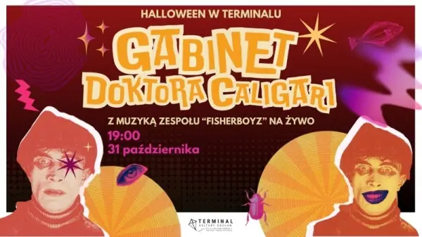 Seans filmu niemego âGabinet doktora Caligariâ z muzykÄ na Ĺźywo â Fisherboyz