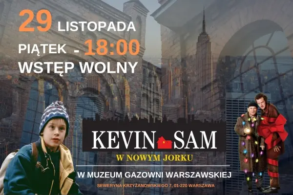  ĹwiÄteczny seans w Muzeum Gazowni Warszawskiej: âKevin sam w Nowym Jorkuâ // Christmas screening at the Warsaw Gasworks Museum: „Home Alone 2: Lost in New York”