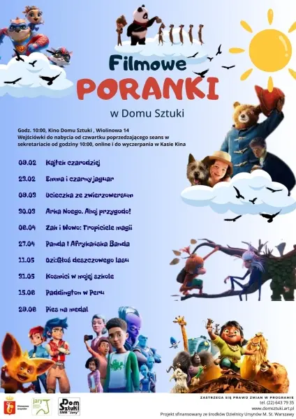  FILMOWE PORANKI W KINIE DOMU SZTUKI –  „Emma i czarny jaguar”