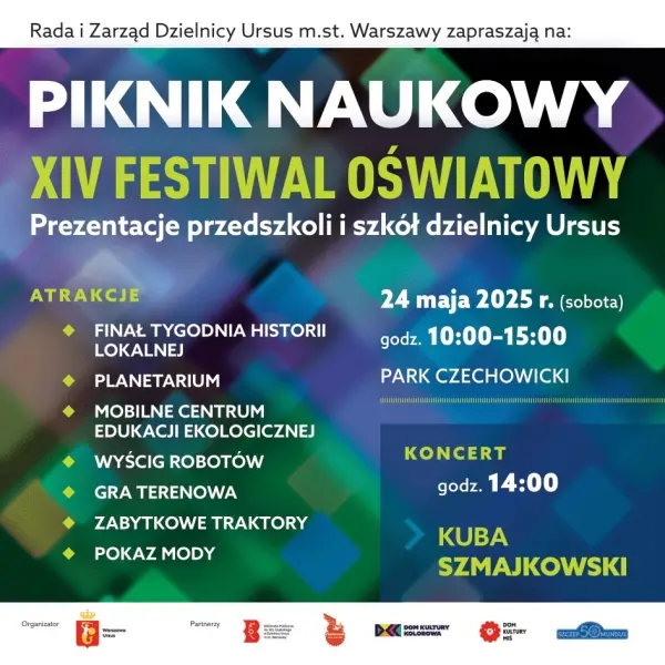  Piknik Naukowy, Festiwal OĹwiatowy i koncert Kuby Szmajkowskiego